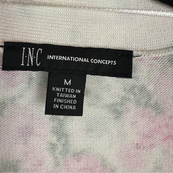 INC International Concepts Pink floral print Knit Top Size: M - Picture 8 of 16